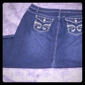 Cato Woman long jean skirt